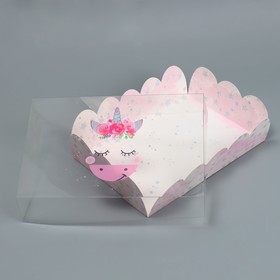 Коробка подарочная с PVC-крышкой, кондитерская упаковка «Чудесных мгновений», 20 х 30 х 8 см