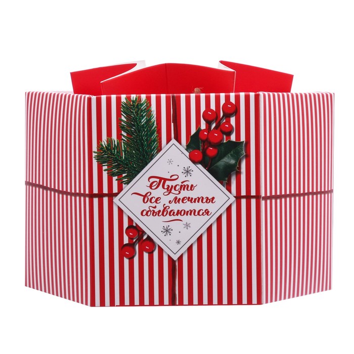 Коробка складная «Подарок», 18,5 х 16 х 16 см