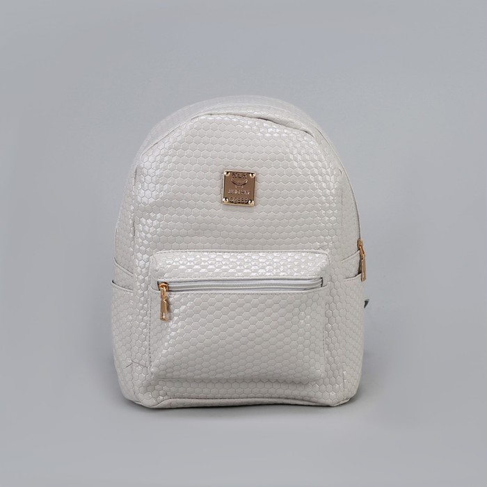 Рюкзак молодёжный, отдел на молнии, 3 наружных кармана, цвет серый