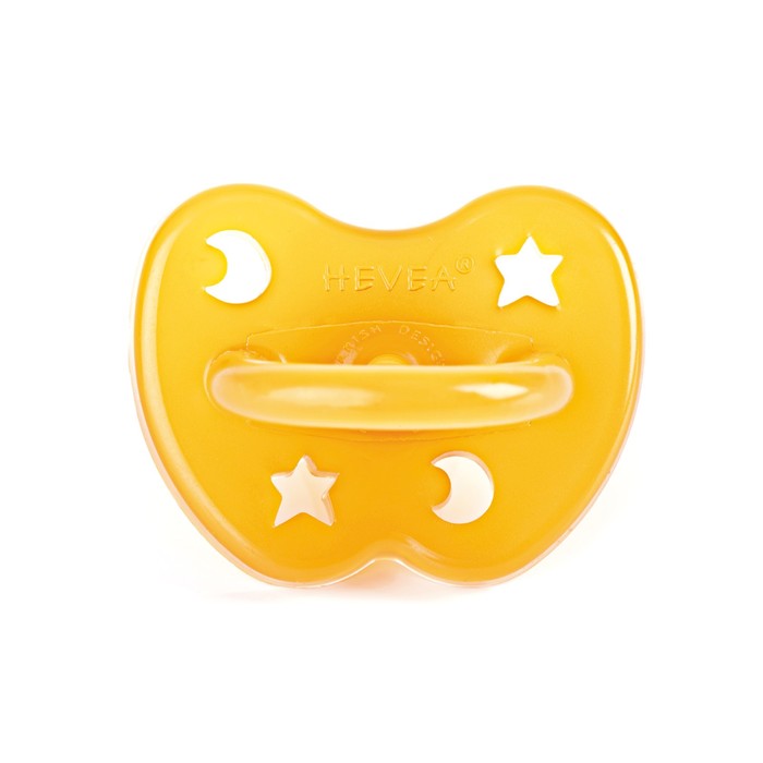 Пустышка анатомическая HEVEA Star&Moon, 3+ мес.