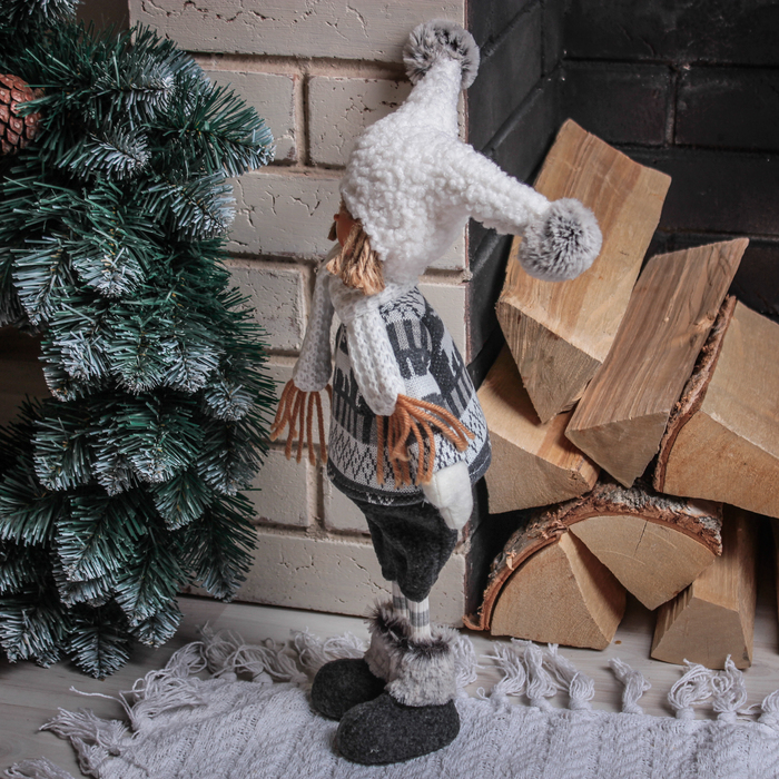 Кукла интерьерная "Мальчик в кофточке" 38 см