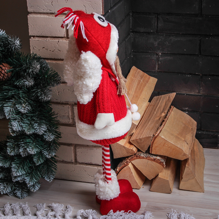 Кукла интерьерная "Ангелочек-девочка в красном пальто" 52 см