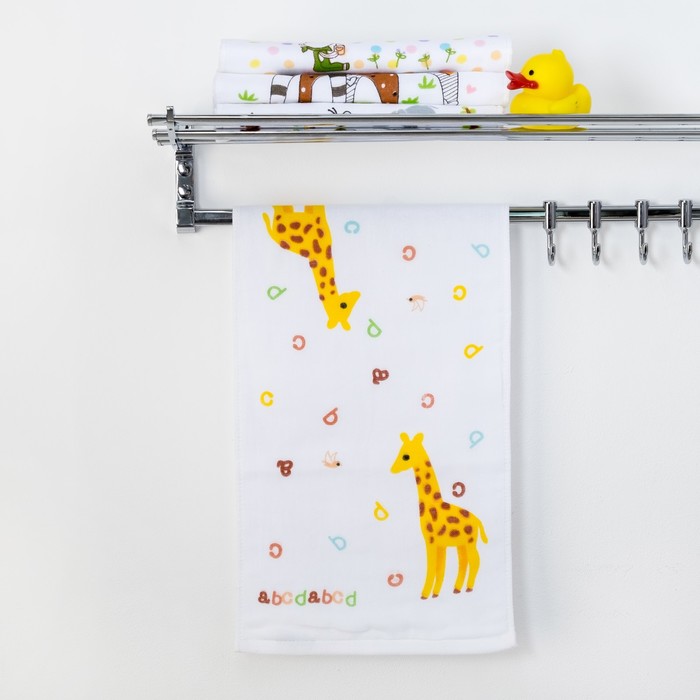 Полотенце двухстороннее Крошка Я "Жираф" 25 х 50 см, 100% хлопок