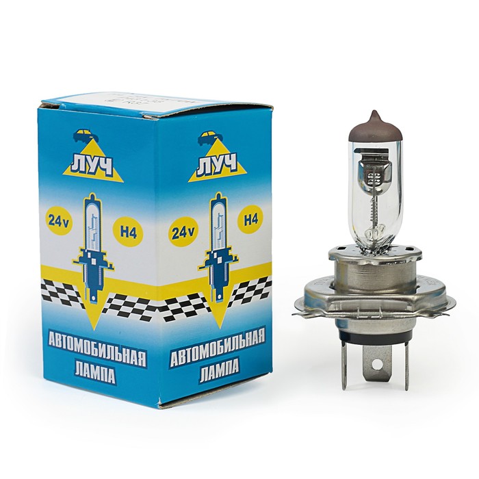 Автолампа "Луч", H4, 24 В, (75/70 Вт), P43t