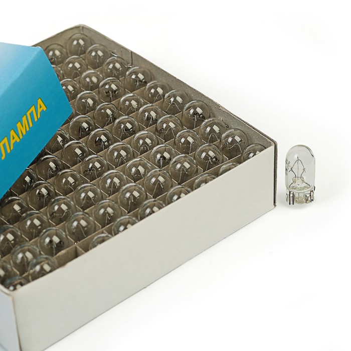 Автолампа "Луч" A, 12 В, (5 Вт), W2.1*9.5d, (габарит, поворот, номер), (б/ц.большая)