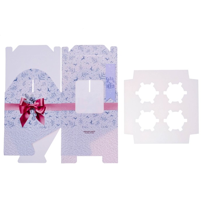 Коробочка для кексов «Для тебя», 16 х 16 х 10 см