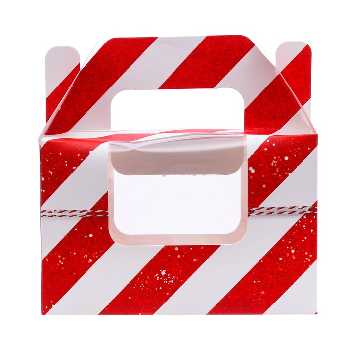 Коробочка для кексов «С праздником!», 16 х 10 х 8 см