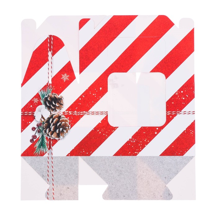 Коробочка для кексов «С праздником!», 16 х 10 х 8 см