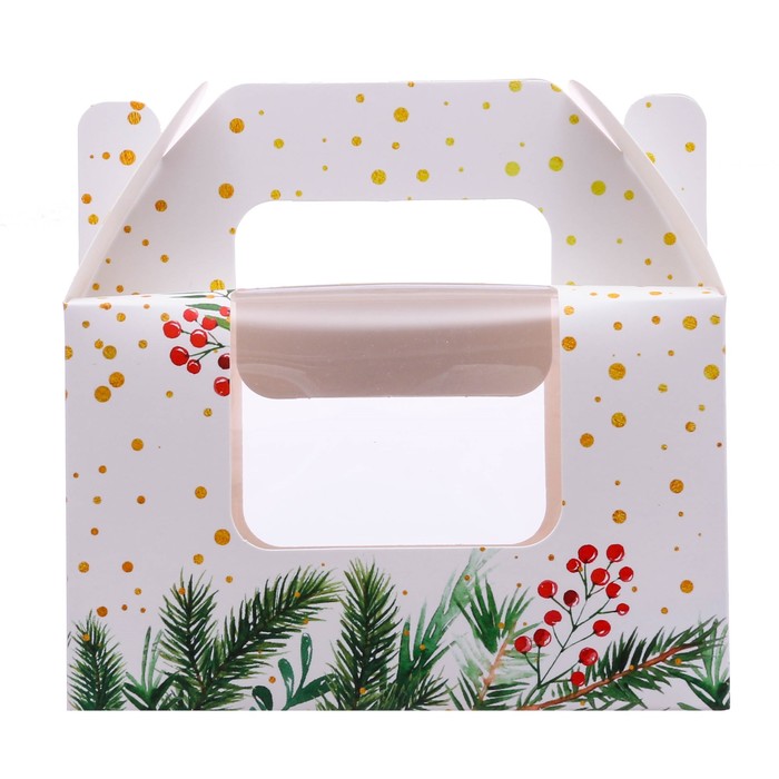 Коробочка для кексов «Теплых чувств», 16 х 10 х 8 см