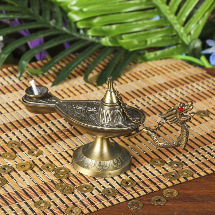 Сувенир металл "Лампа Алладина" 9,5х19х5,3 см