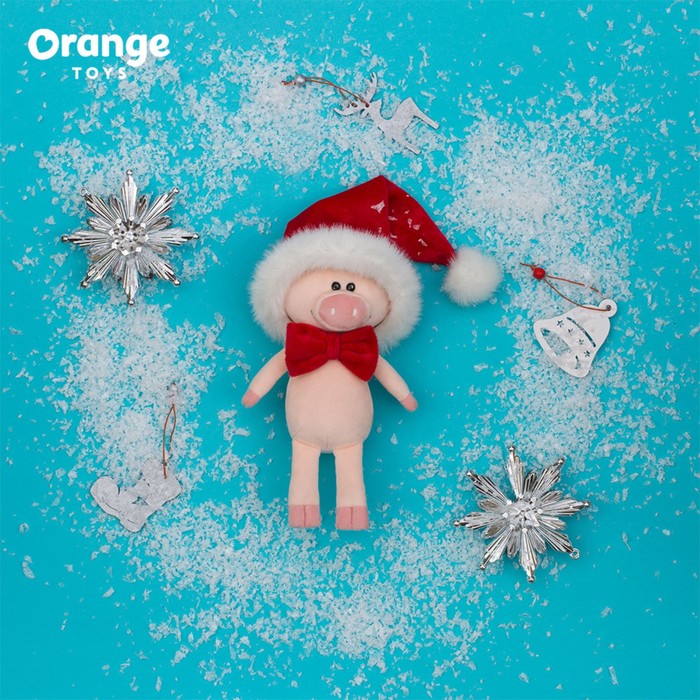 Мягкая игрушка «Поросёнок Сантик», 15 см