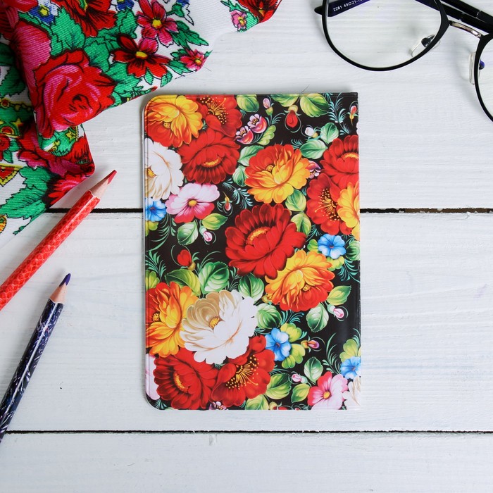 Обложка на паспорт «Москва» (Храм Василия Блаженного), 9.5 х 14 см