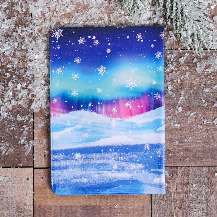 Обложка на паспорт «Мурманск» (медведь с тюленем), 9,5 х 14 см