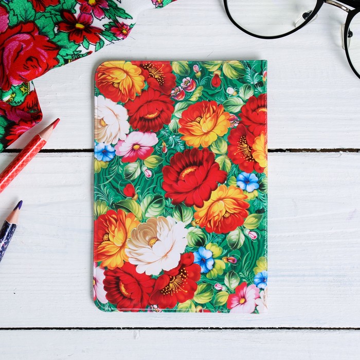 Обложка на паспорт «Екатеринбург» (матрешка). 9,5 х 14 см