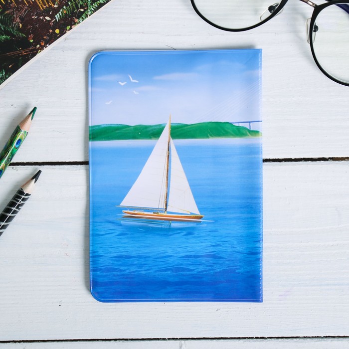 Обложка на паспорт «Владивосток» (чайка), 9,5 х 14 см