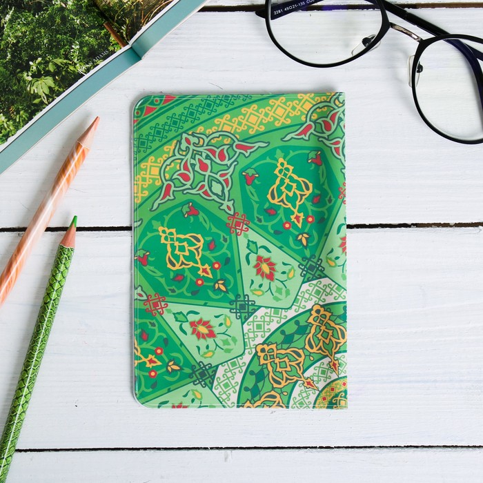 Обложка на паспорт «Башкортостан» (орнамент), 9,5 х 14 см