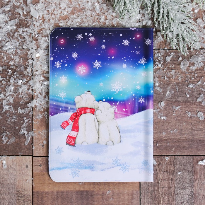 Обложка на паспорт «СЕВЕР» (эскимосы), 9.5 х 14 см