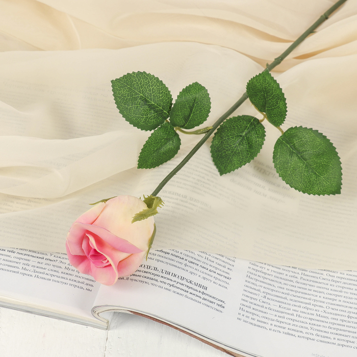 Цветы искусственные "Нежная розочка" 6*38 см