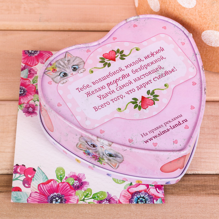 Подарочный набор шкатулка+свиток пожеланий МИКС