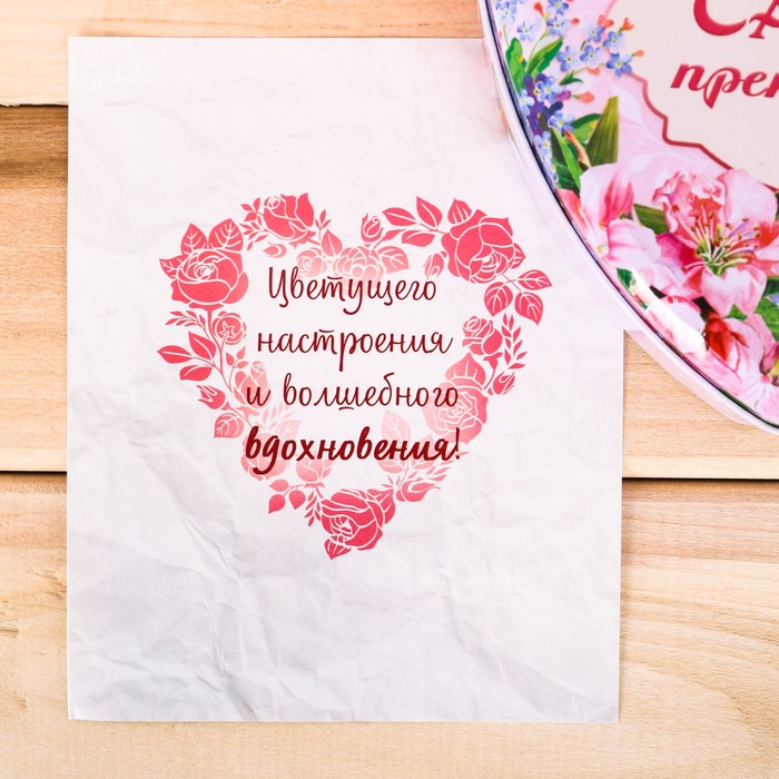 Подарочный набор шкатулка+свиток пожеланий МИКС