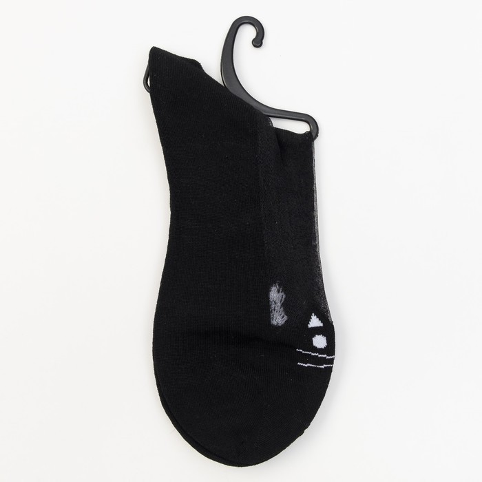 Носки женские стеклянные S1224-11 цвет чёрный, р-р 23-25 (36-40)