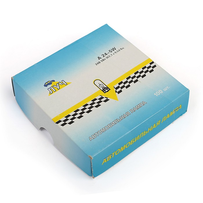 Автолампа "Луч" A, 24 В, (5 Вт), W2.1*9.5d, (габарит, поворот, номер), (б/ц.большая)