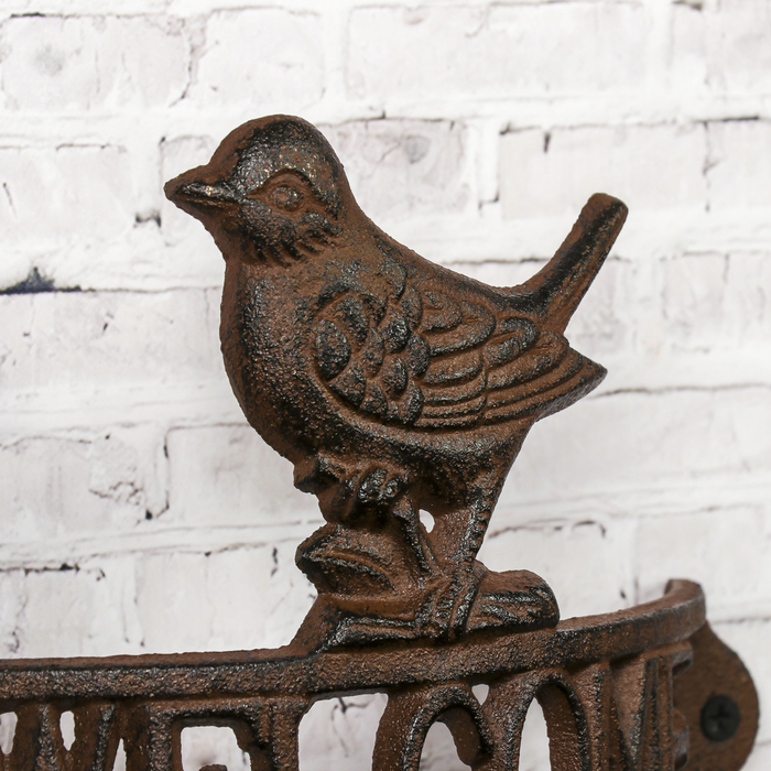 Колокол сувенирный металл "Птица. Welcome" 22х21х12 см