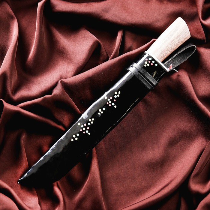 Нож Корд Куруш средний, рукоять из ореха (сухма), гарда из олова