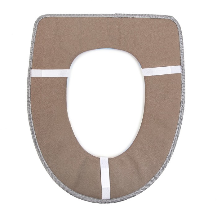 Чехол на сиденье для унитаза на липучках "Цветы", цвет МИКС