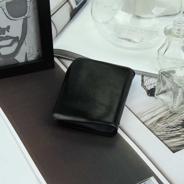 Визитница вертикальная, 1 ряд, 26 листов, цвет чёрный