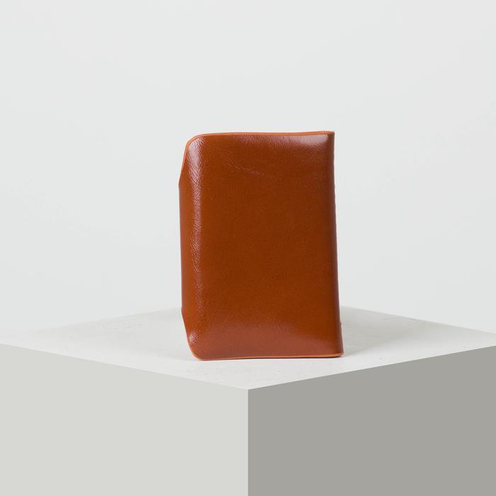 Визитница вертикальная, 1 ряд, 26 листов, цвет рыжий