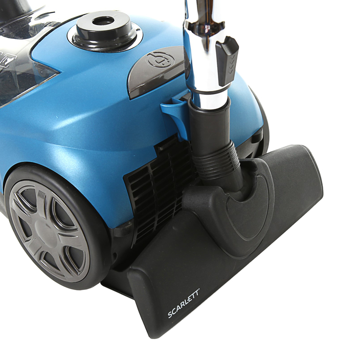 Пылесос Scarlett SC-VC80B99, 1500 Вт, 2 л, насадка 2 в 1, синий