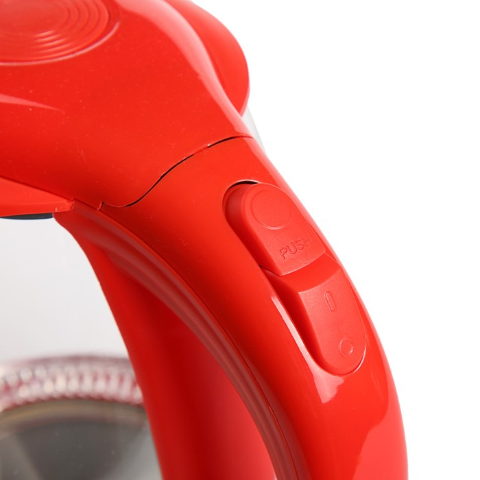 Чайник электрический Scarlett SC-EK27G28, 2200 Вт, 1.7 л, красный