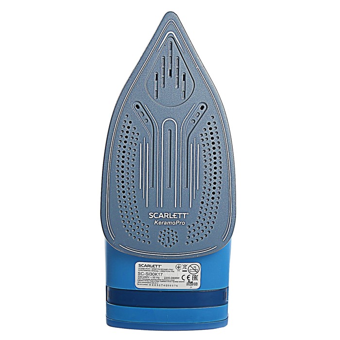 Утюг Scarlett SC-SI30K17, 2400 Вт, паровой удар 115 г/мин, синий