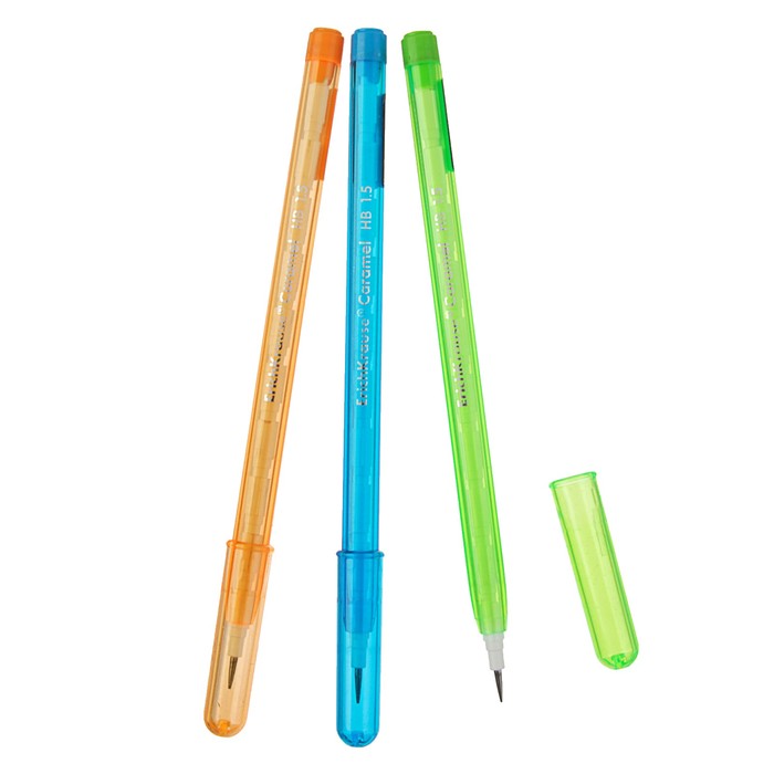 Карандаш сегментный Erich Krause Caramel НВ, диаметр грифеля 1.5мм, микс