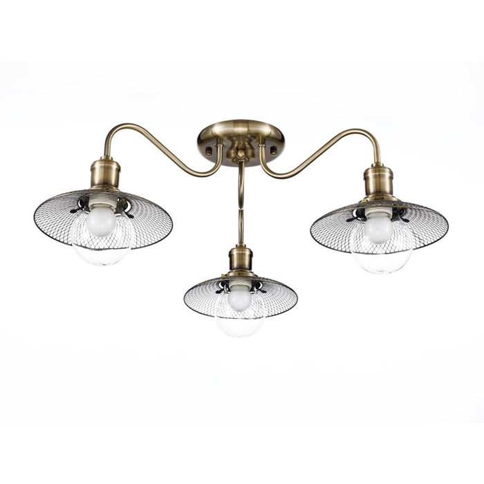 Люстра "Анастасия" 3x60Вт Е27 бронза 66x66x24,5см