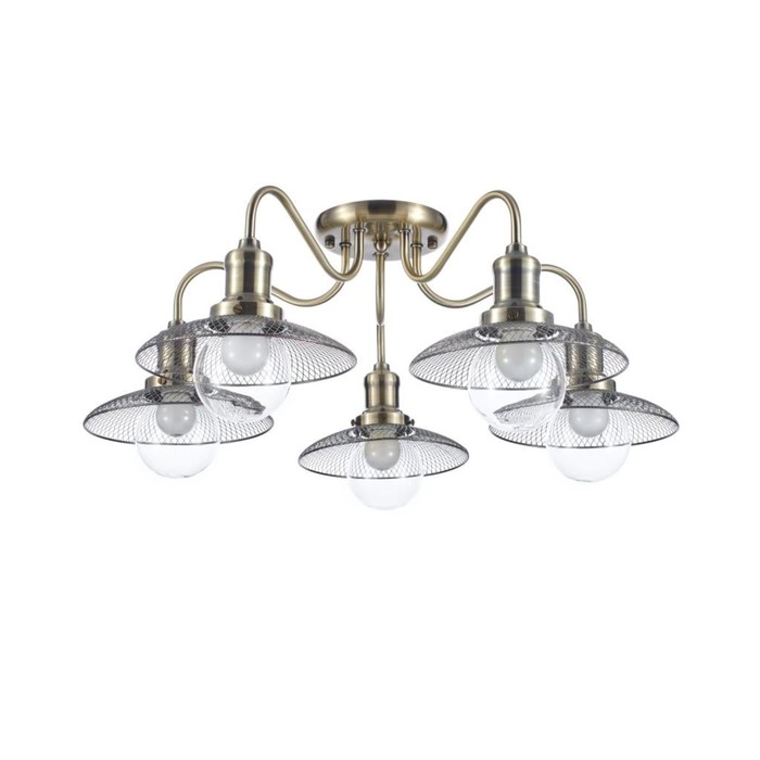 Люстра "Анастасия" 5x60Вт Е27 бронза 66x66x24,5см