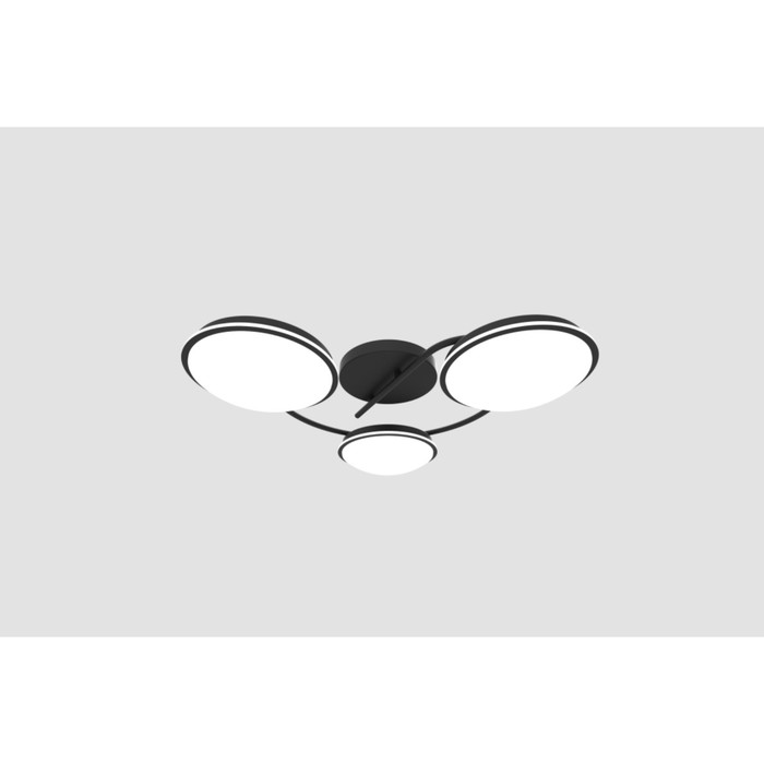 Люстра "Трия" 3x12Вт LED черный 53x53x23,5см