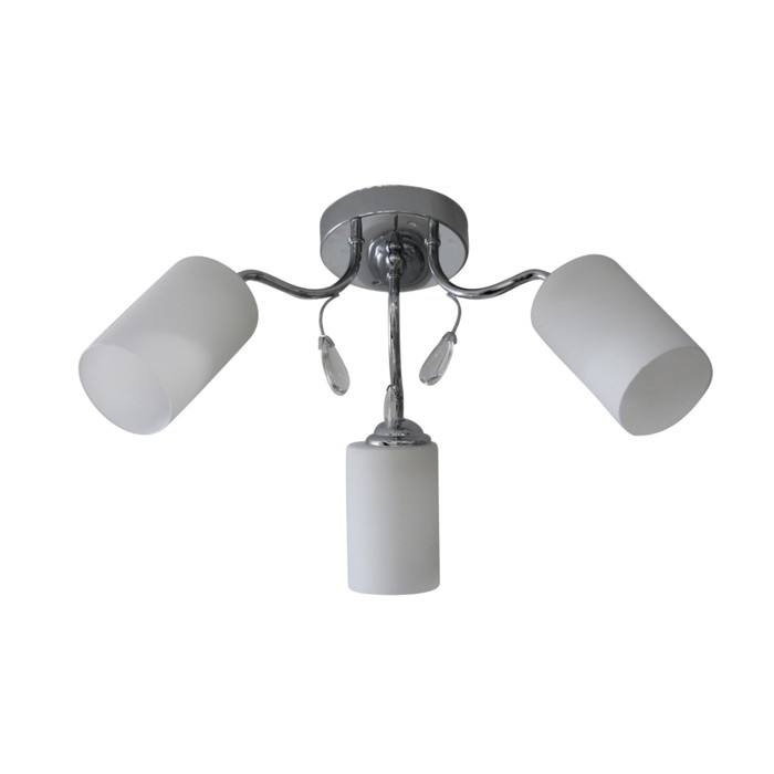 Люстра "Брия" 3x60Вт E27 хром 56x56x32см