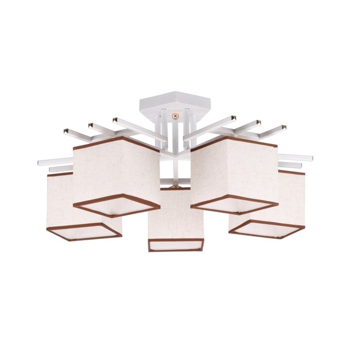 Люстра "Салма" 5x60Вт E27 белый 57x57x27см