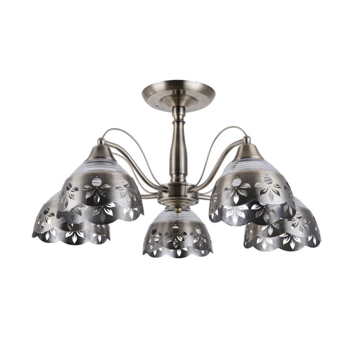 Люстра "Селена" 5x60Вт Е14 бронза 57x57x29см