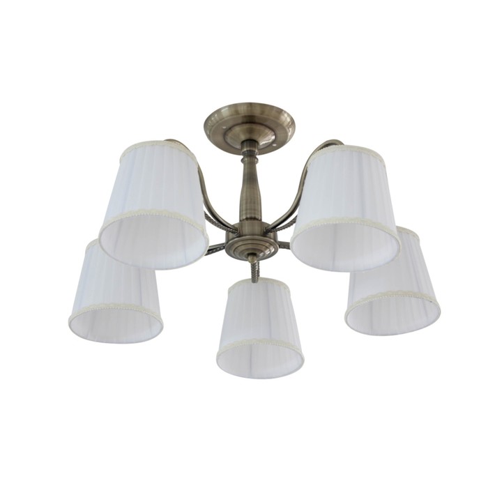 Люстра "Полина" 5x60Вт E27 бронза 59x59x32см