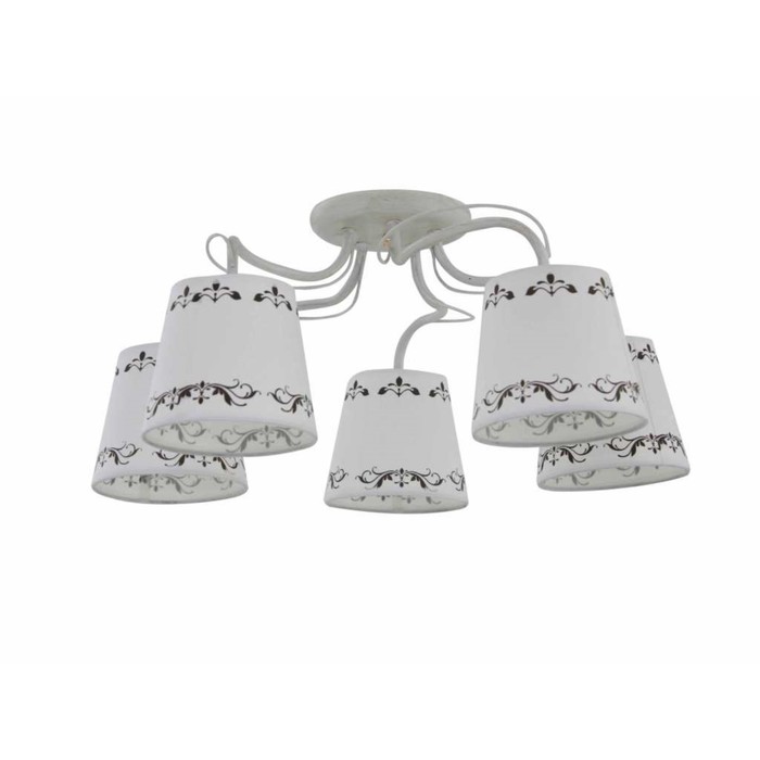 Люстра "Пенелопа" 5x60Вт E27 белый 56x56x22см