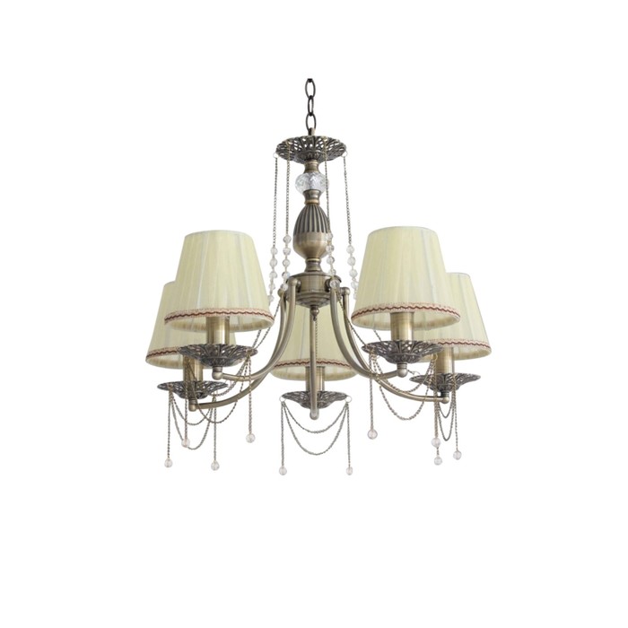 Люстра "Зарина" 5x60Вт Е14 бронза 55x55x94см