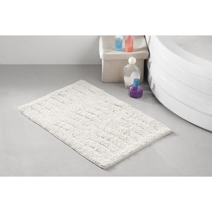 Коврик для ванной Aren, размер 40х60 см, кремовый 5107