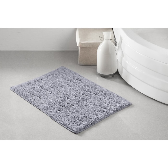 Коврик для ванной Aren, размер 40х60 см, серый 5107