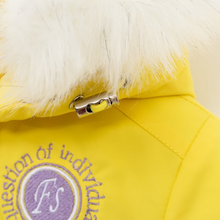 Костюм для девочки РАДУГА, рост 128/32 см, цвет желтый/сирень