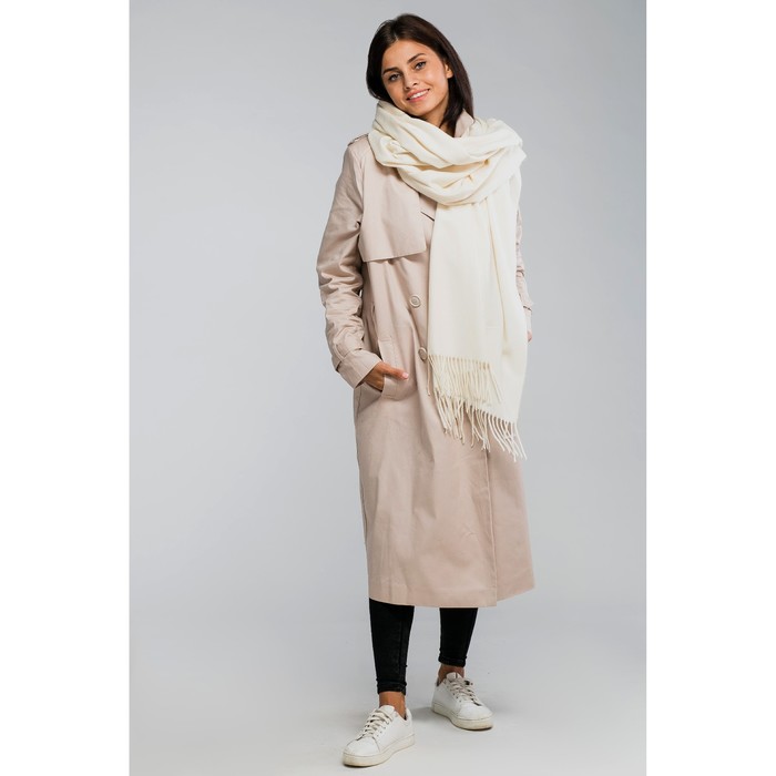 Палантин женский MINAKU "Кашемир", размер 70*180 см, цвет белый