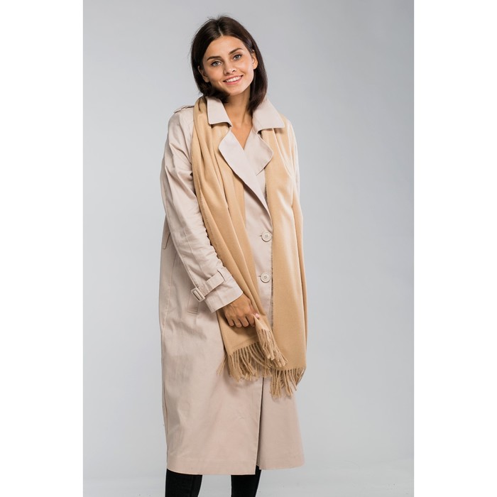 Палантин женский MINAKU "Кашемир", размер 70*180 см, цвет бежевый