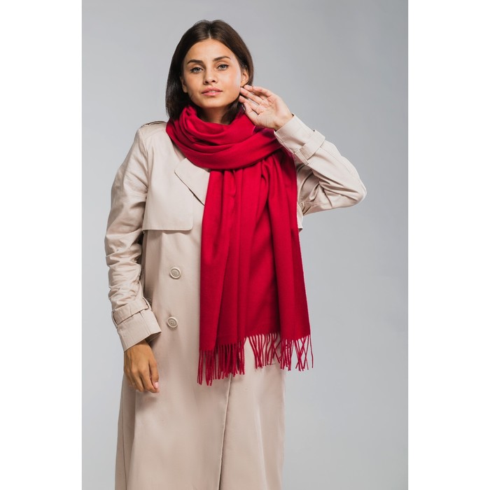 Палантин женский MINAKU "Кашемир", размер 70*180 см, цвет бордовый